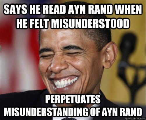 Obama evade a Ayn Rand