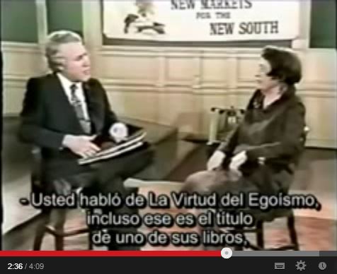 Ayn Rand entrevistada por Louis Rukeyser (1981)