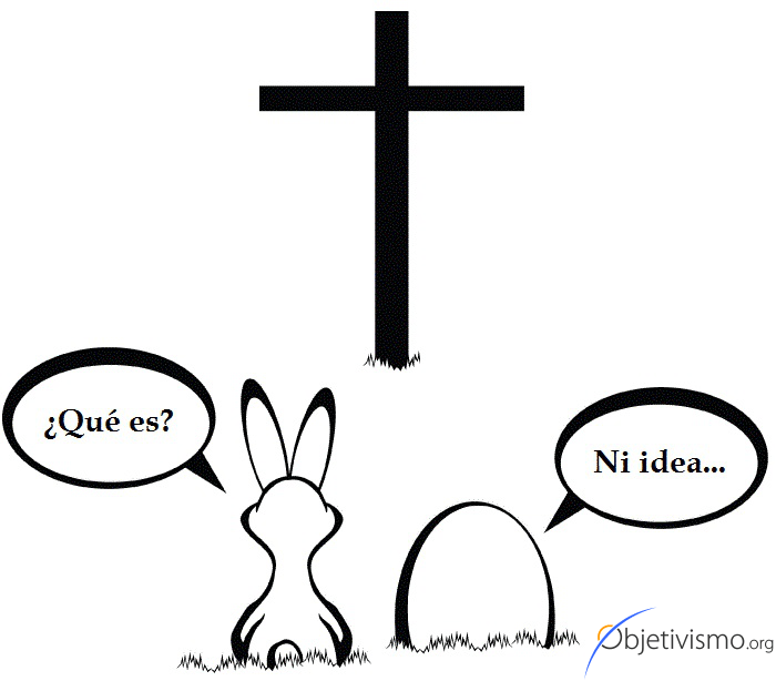 El Crucifijo y el Huevo de Pascua